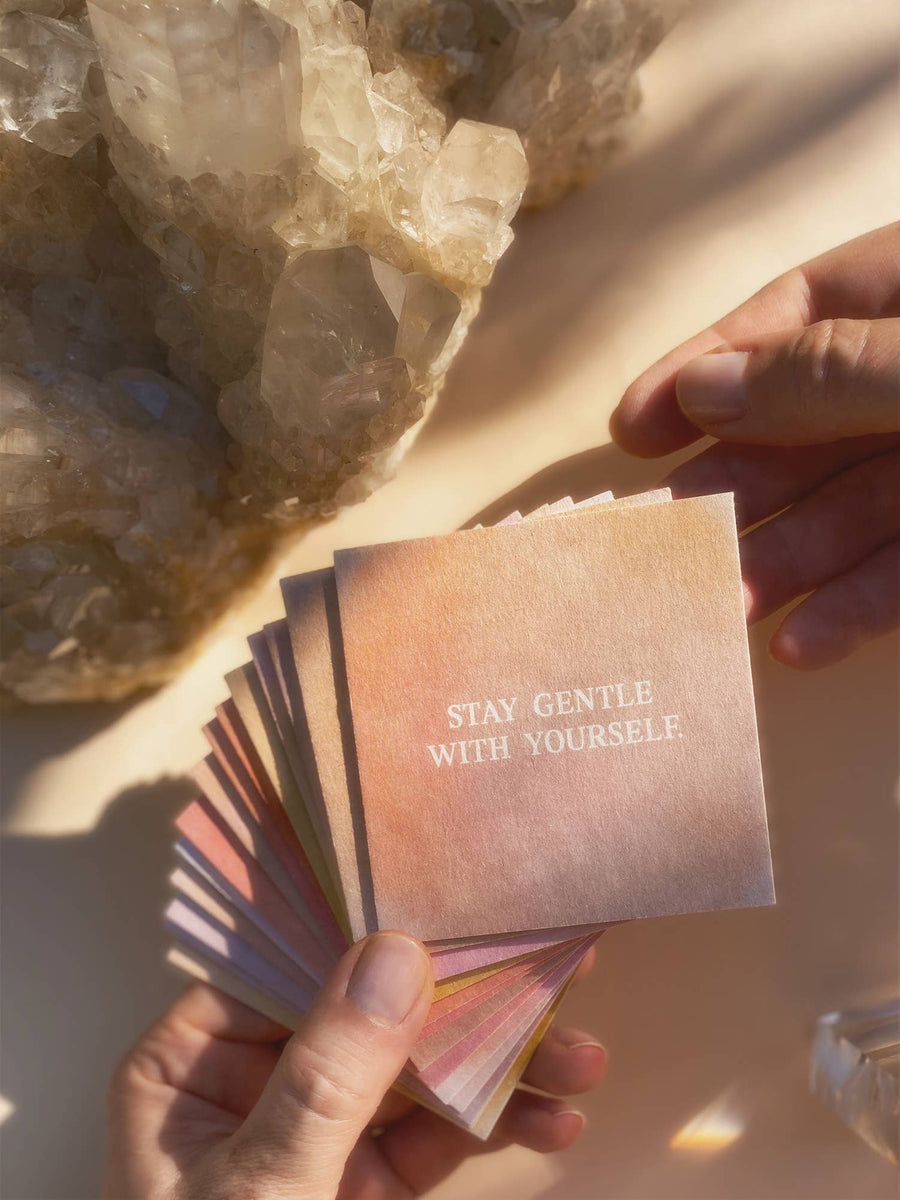 STAY GENTLE WITH YOURSELF - MINI CARD - AFFIRMATION
