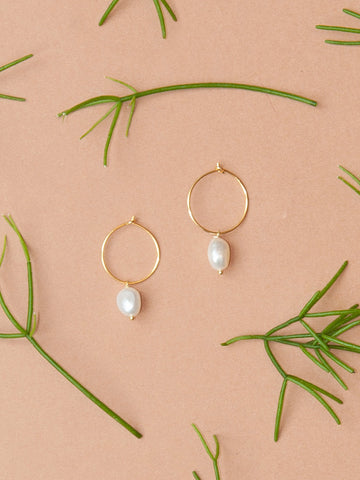 Pearl Hoops