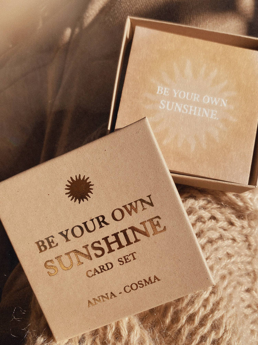 BE YOUR OWN SUNSHINE - CARD SET - 15 CARDS AFFIRMATION DECK