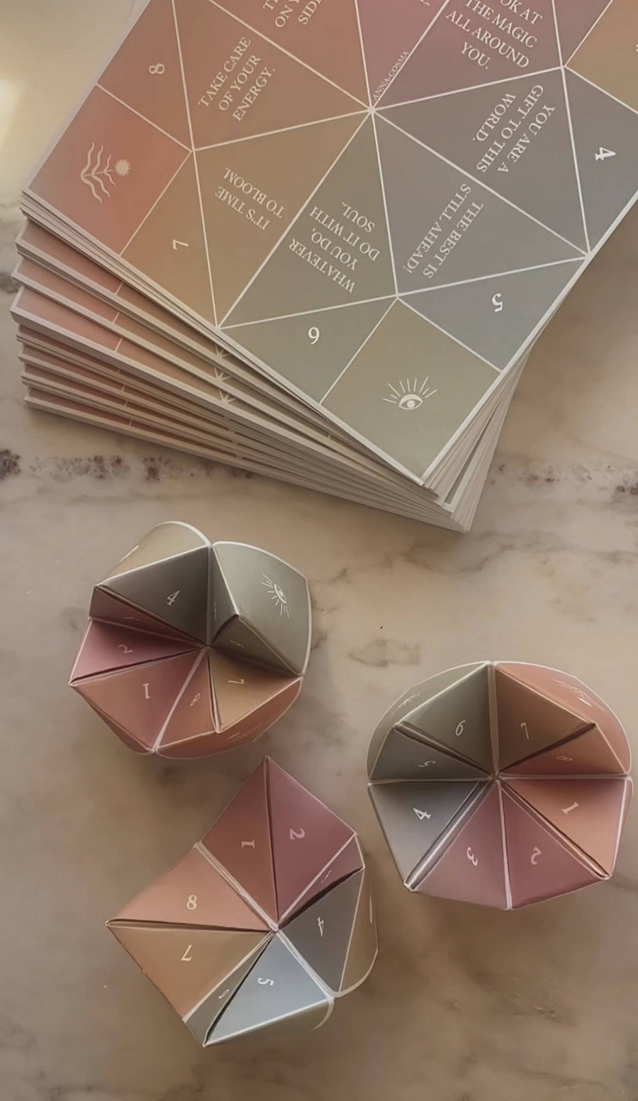 FORTUNE TELLER - DIY PRINT - COOTIE CATCHER - ORACLE GAME