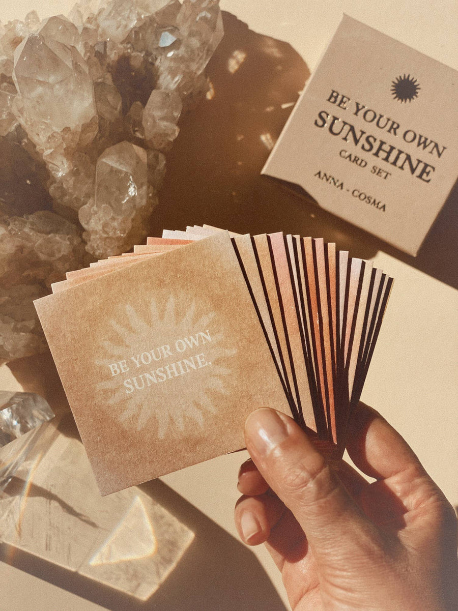 BE YOUR OWN SUNSHINE - CARD SET - 15 CARDS AFFIRMATION DECK