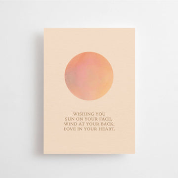 WISHING YOU SUN ON YOUR FACE, WIND AT YOUR BACK... POSTCARD