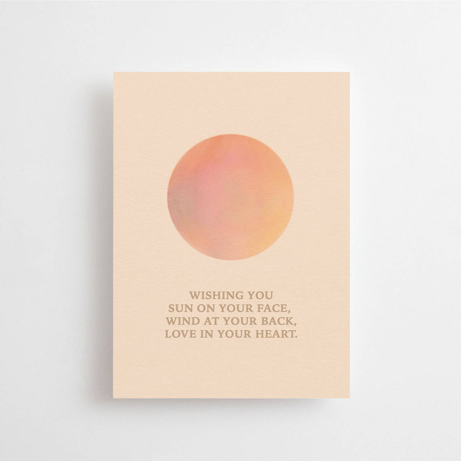 WISHING YOU SUN ON YOUR FACE, WIND AT YOUR BACK... POSTCARD