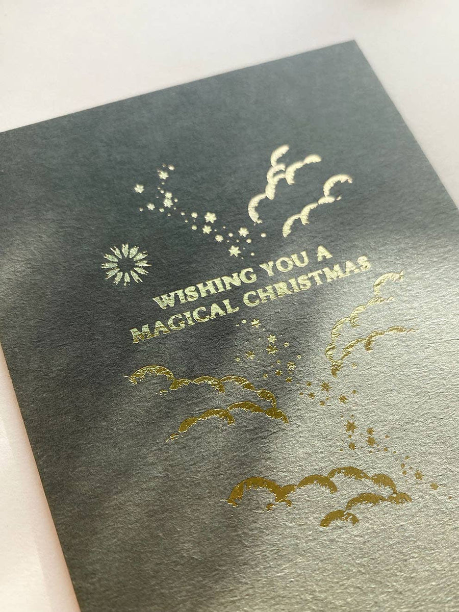 MAGICAL CHRISTMAS - GREEN - POSTCARD - LIMITED GOLD EDITION