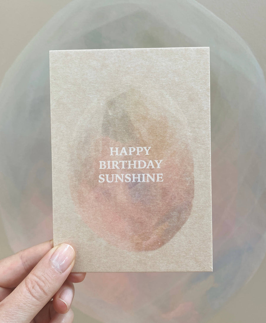 HAPPY BIRTHDAY SUNSHINE - POSTCARD - CELEBRATION