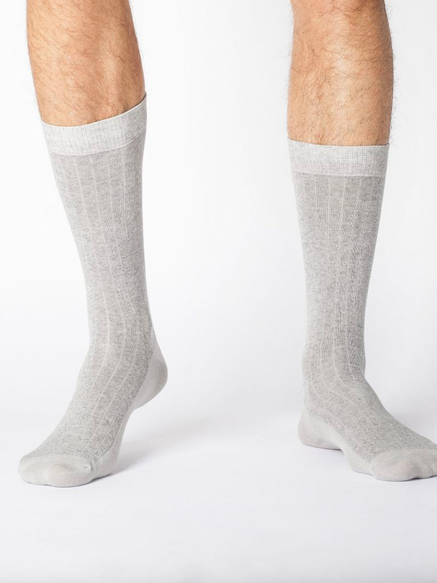Ribbed Socks Grey