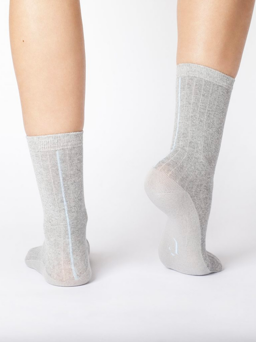 Ribbed Socks Grey