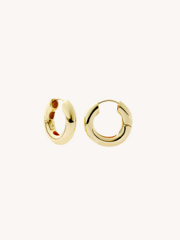 Baby Chunky Hoops in Gold