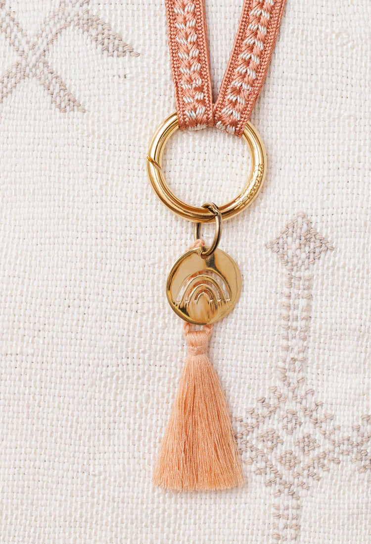 Key tag - mini rainbow