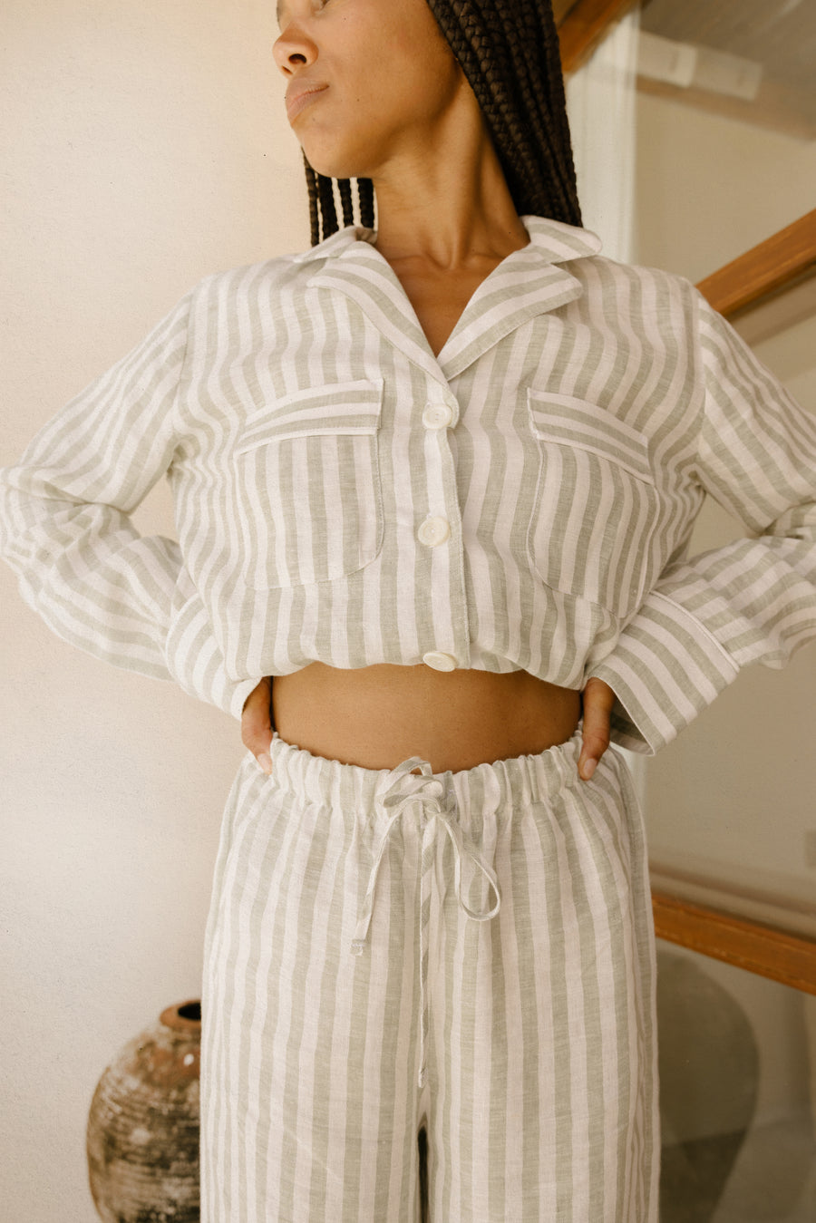 Pajama Set in Linen