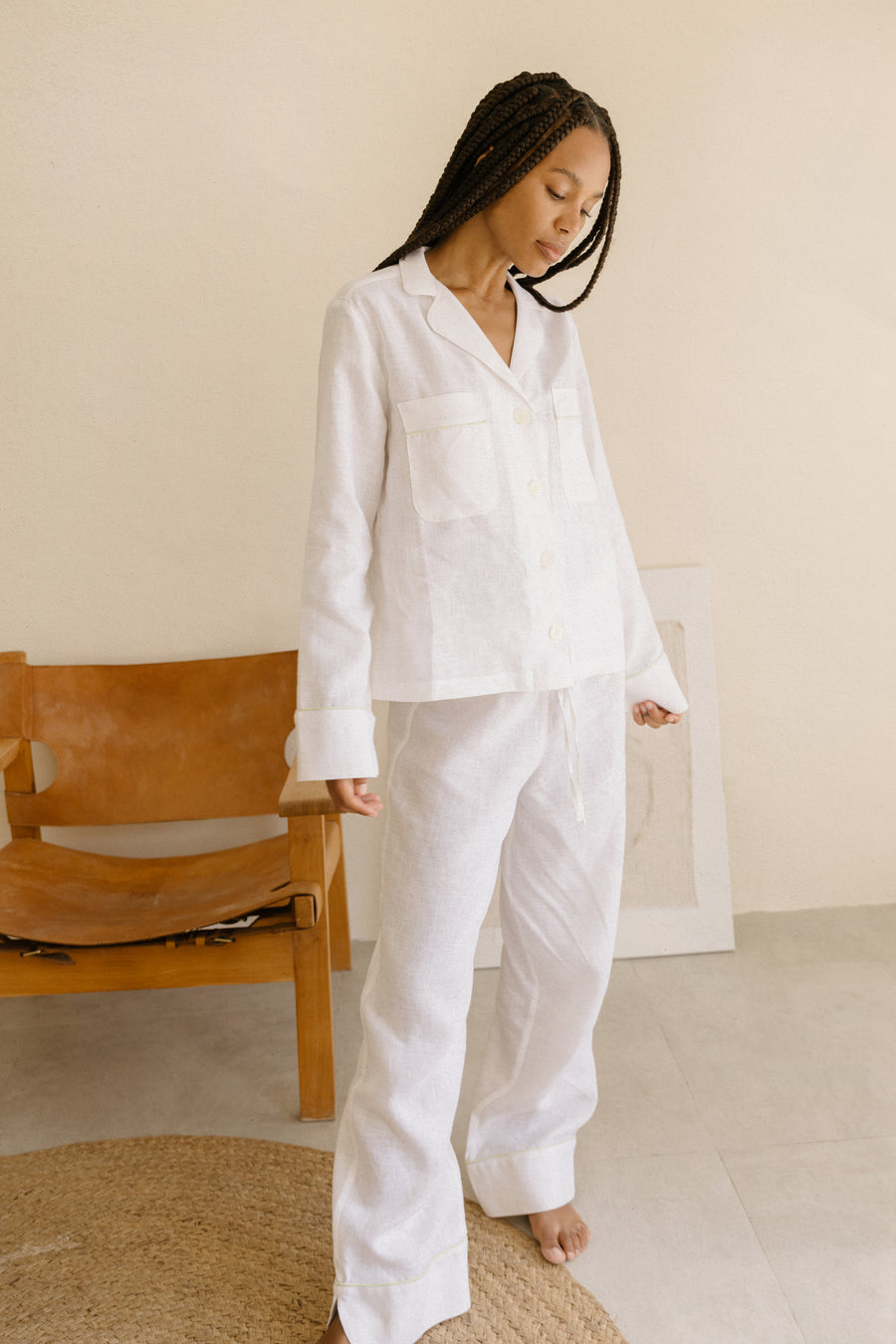Pajama Set in Linen