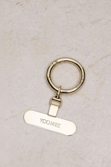 set - phone clip & classic carabiner - gold