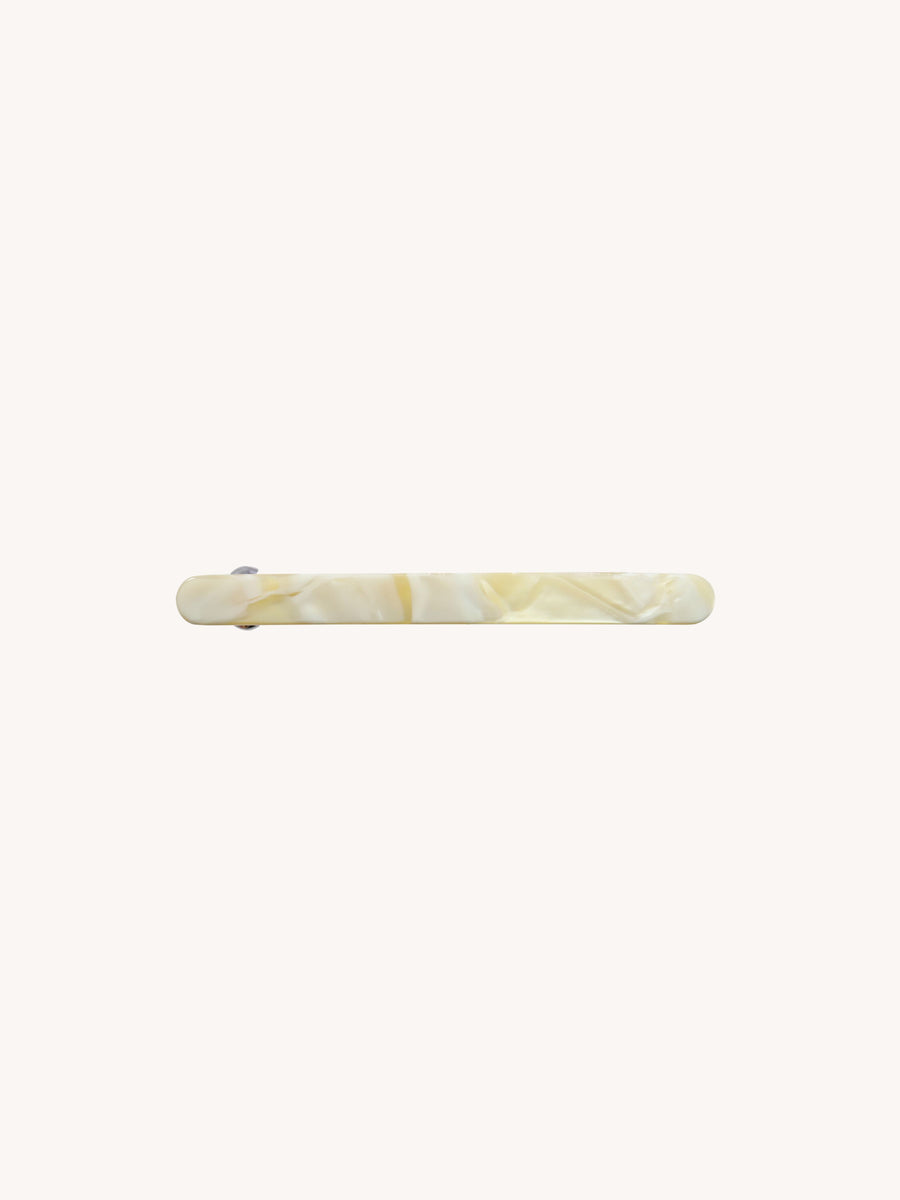 Slim Paris Barrette in Ivory