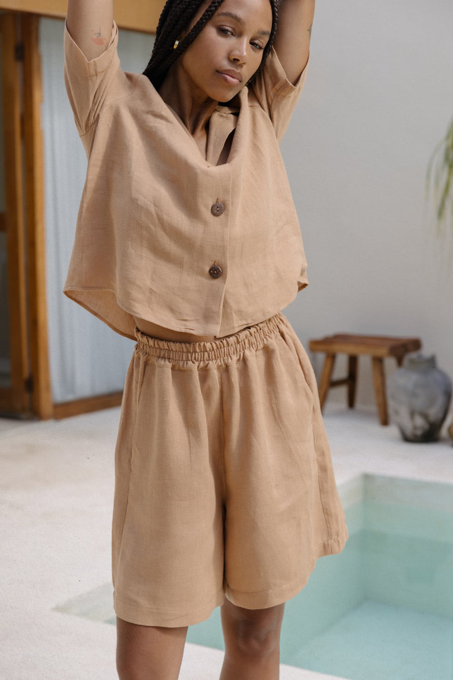Lounge Shorts in Linen