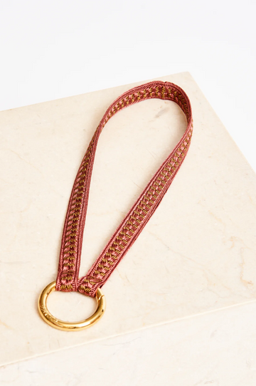 Keychain Band (no carabiner) - ZAHRA MINI - rosewood