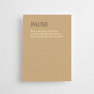 PAUSE - REST IS THE ELIXIR OF LIFE... - POSTCARD -