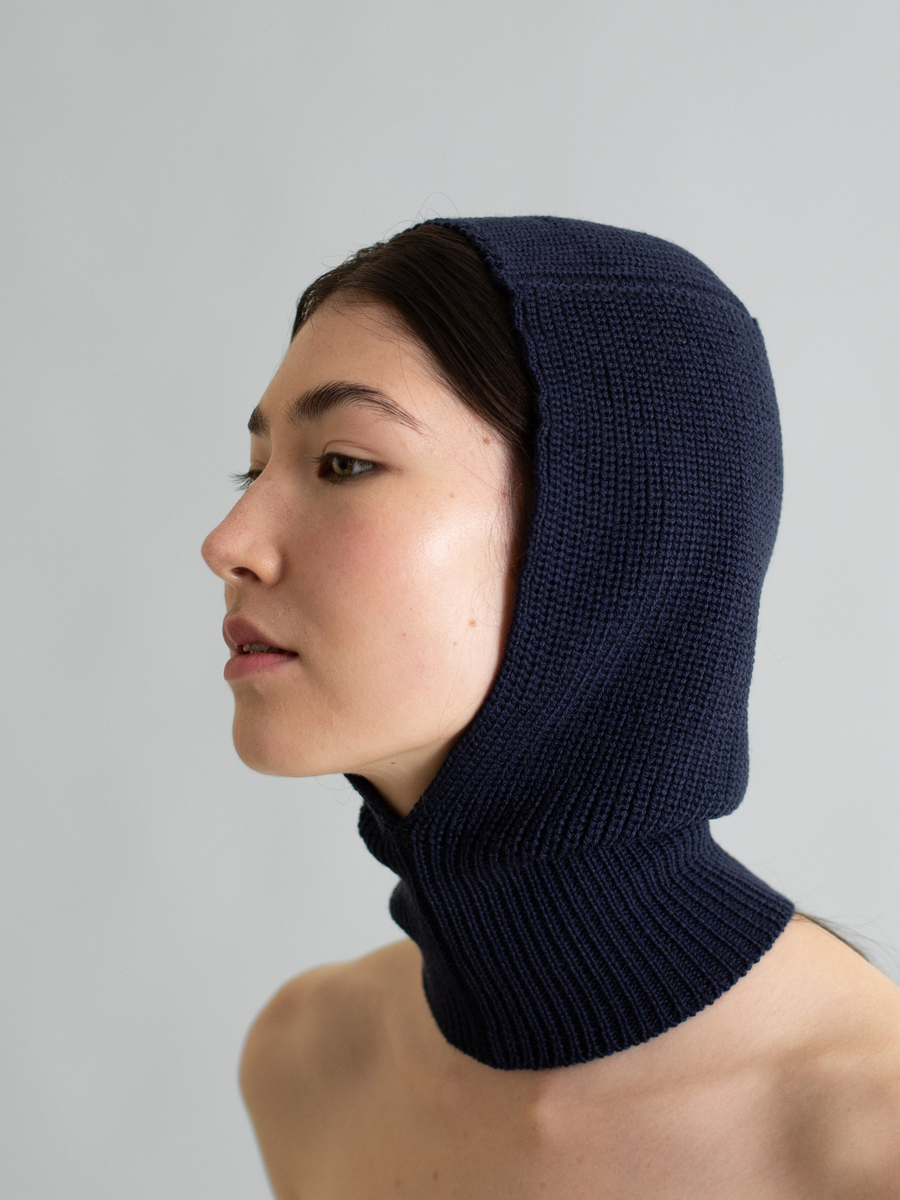 Balaclava Merino Navy