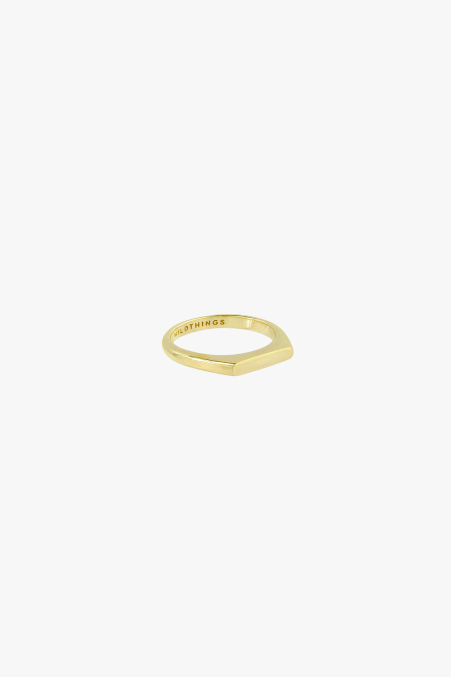 Tiny Bar Ring in Gold