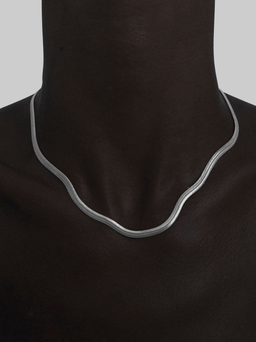 Snake Necklace Silver