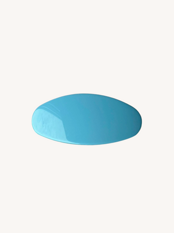 Jumbo Oval Clip in Light Blue