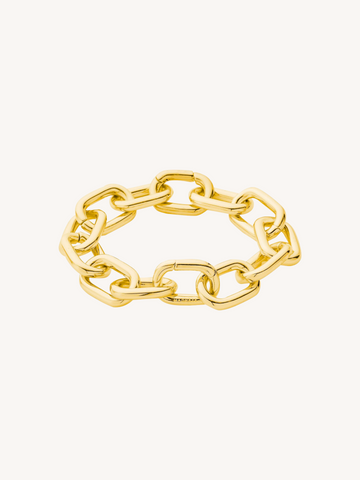 Interchangeable Statement Link Bracelet in 14k Gold