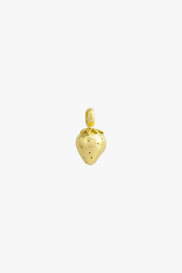 Vintage Strawberry Pendant in Gold