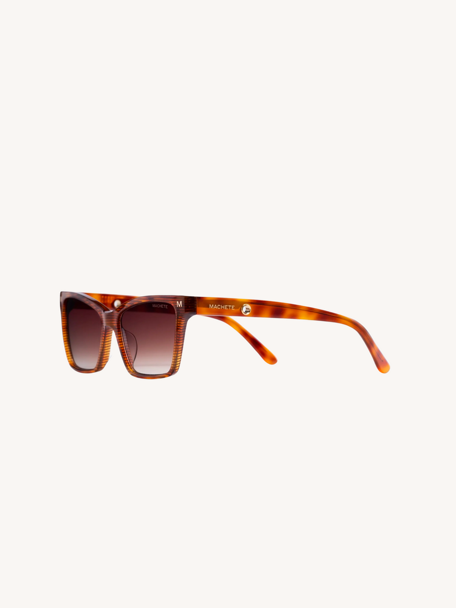 WP Sally - Sunglasses in Dark Tortoise Stripe