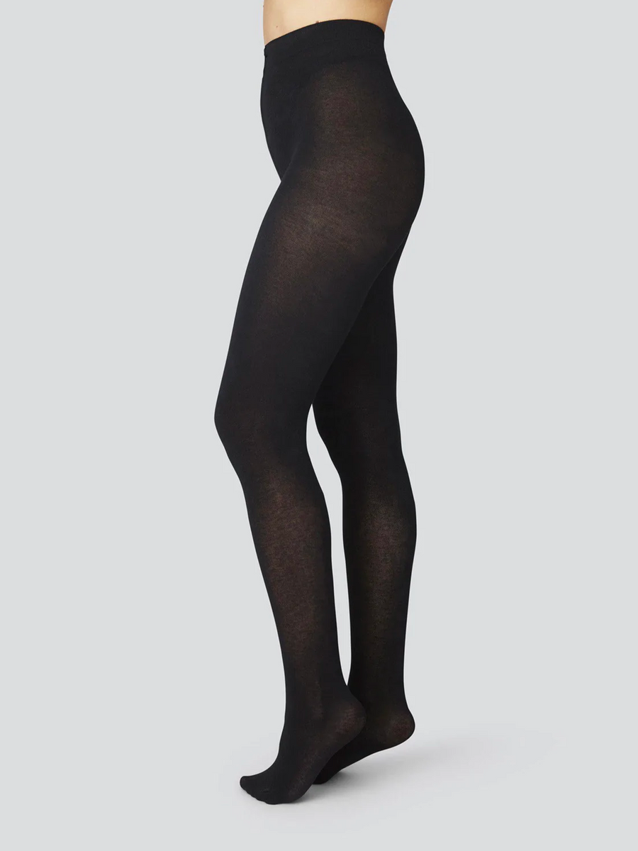 Alice Cashmere Tights in Black