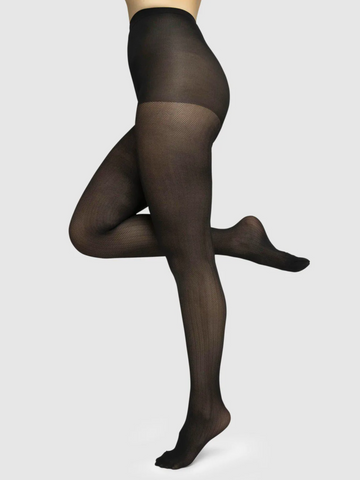 Nina Fishbone Tights Black