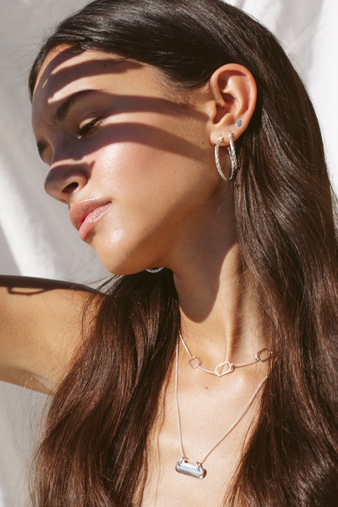 Petal Stud in Silver
