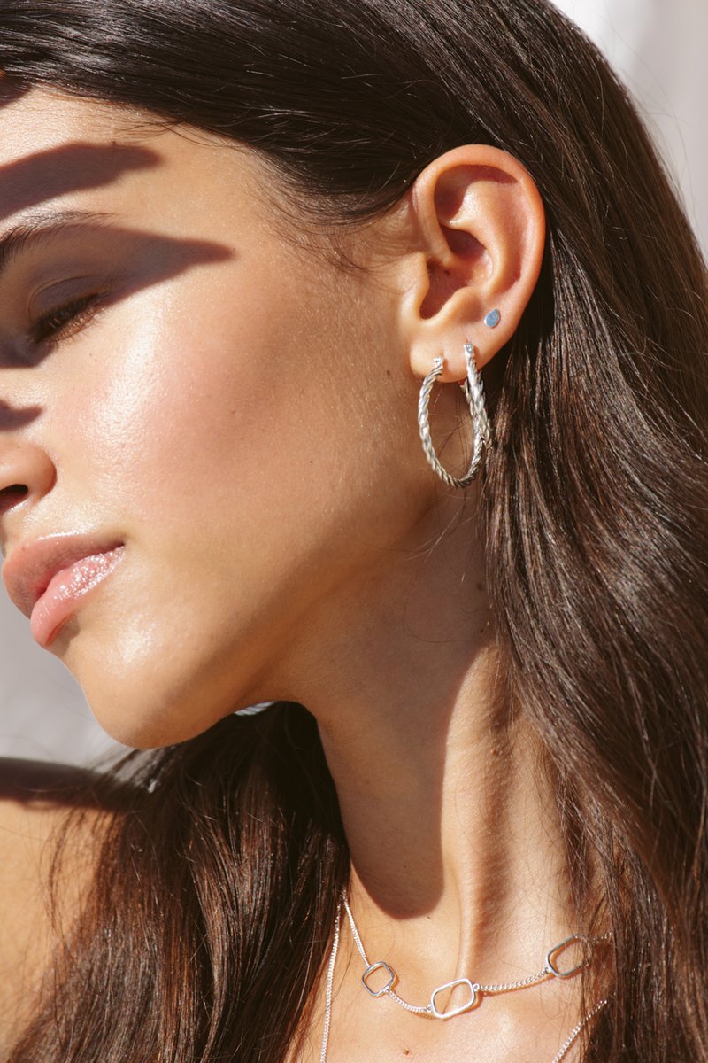 Petal Stud in Silver
