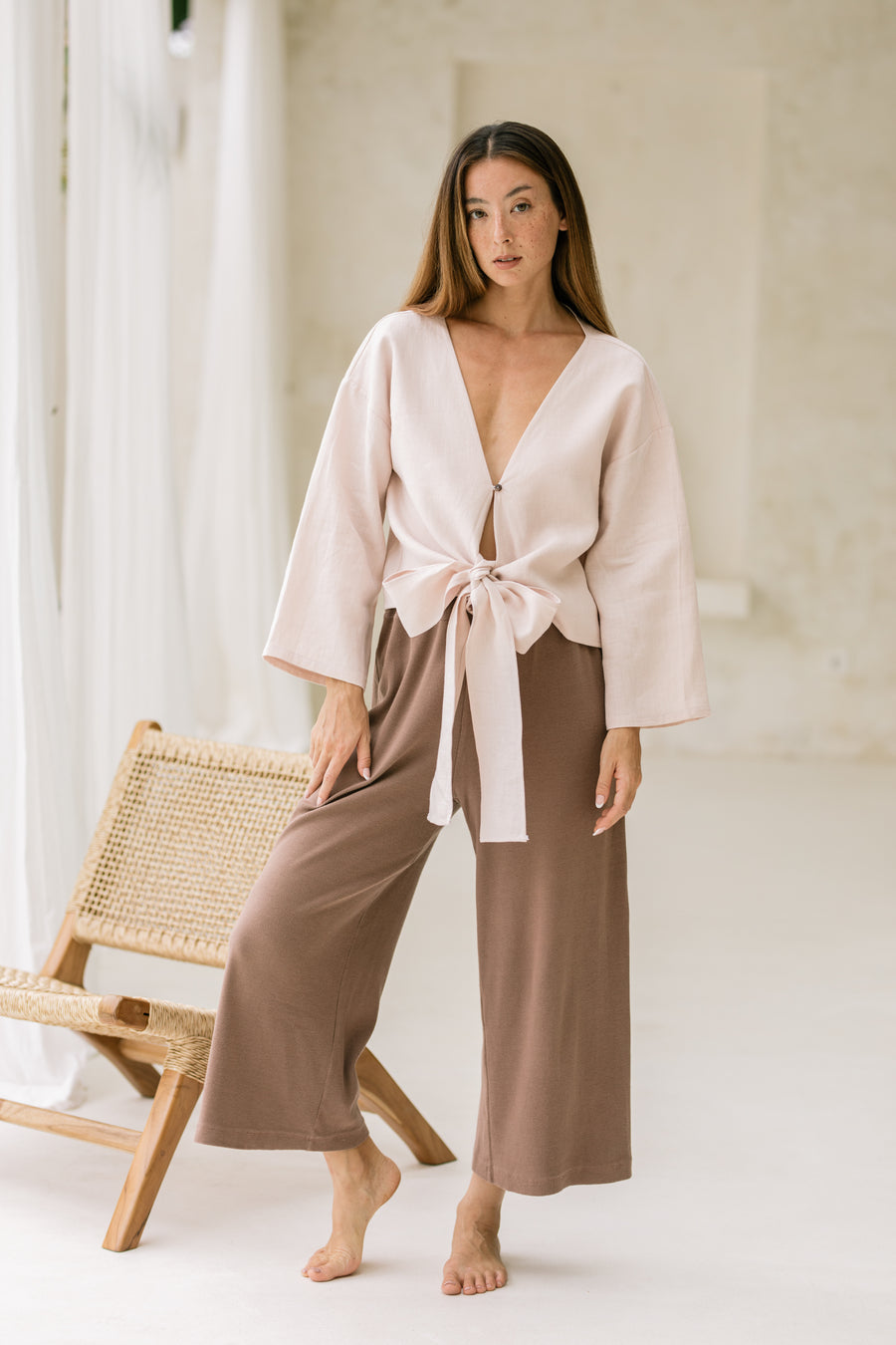 Najima Pants in Cacao