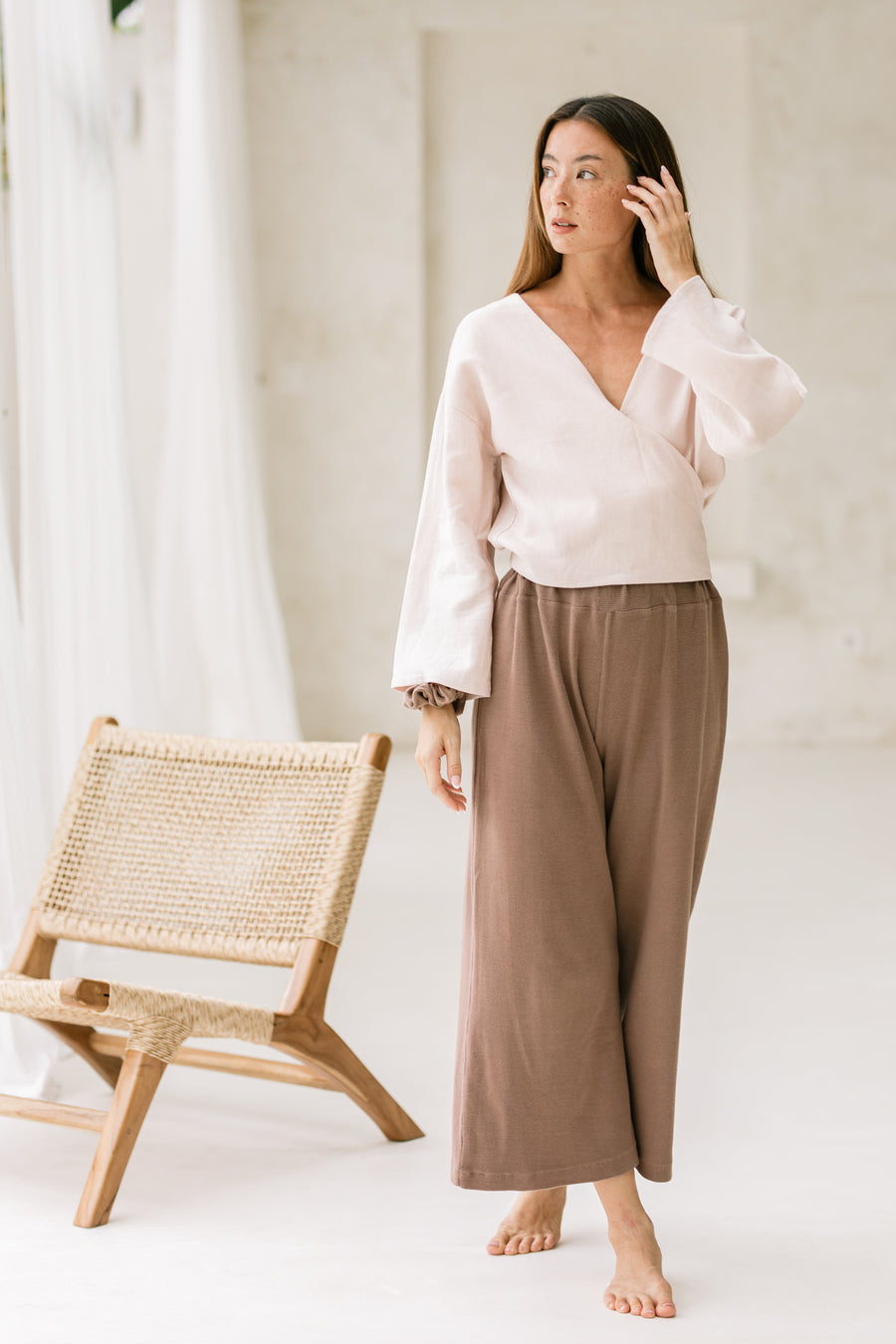 Najima Pants in Cacao