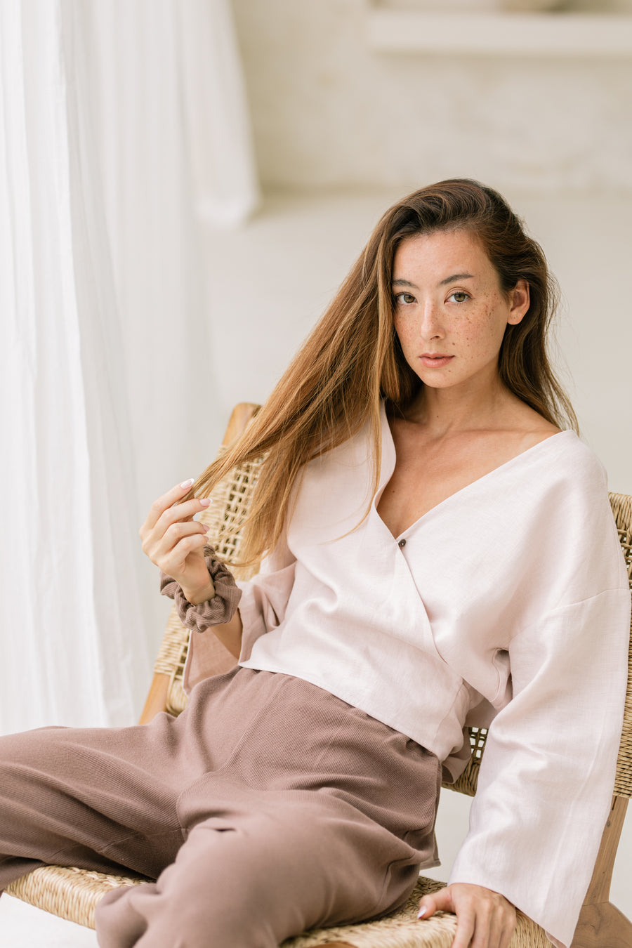 Najima Pants in Cacao