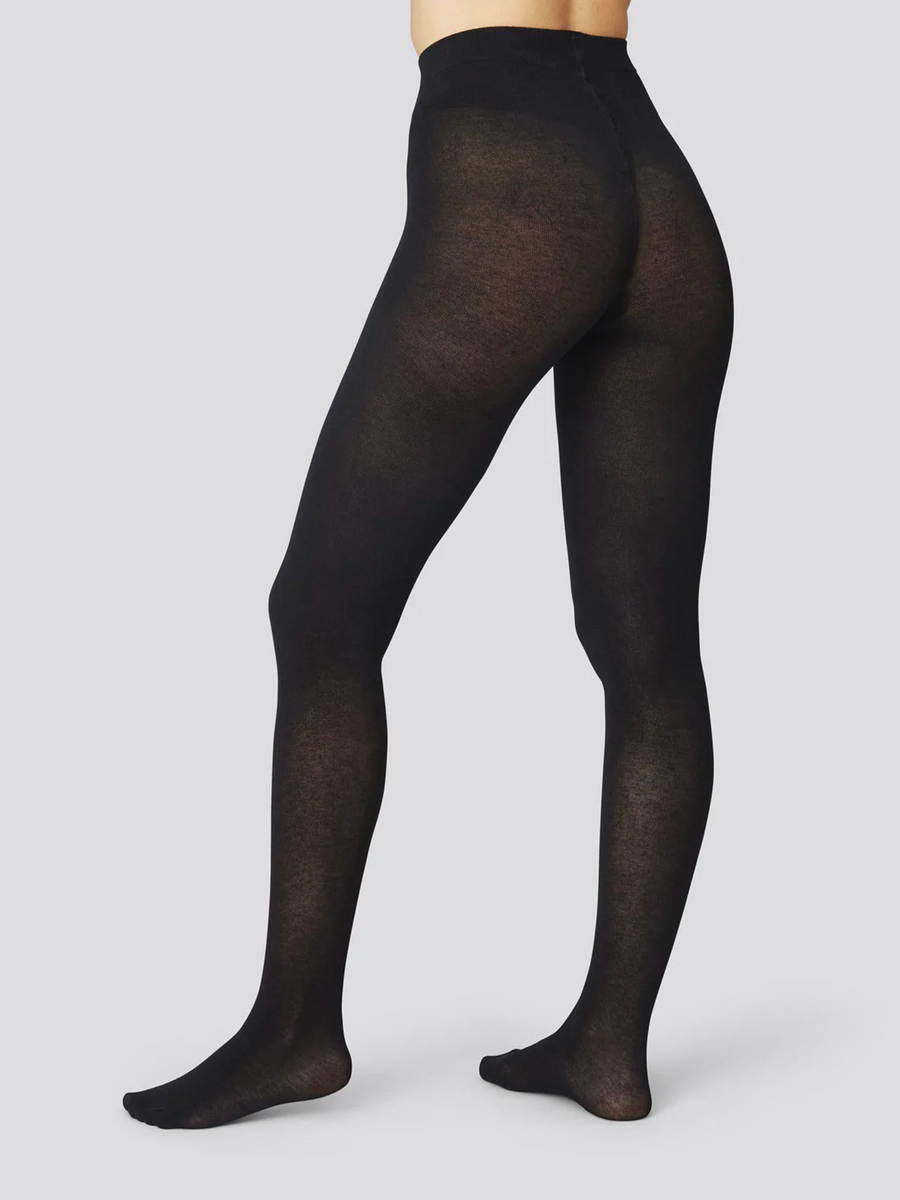 Alice Cashmere Tights in Black