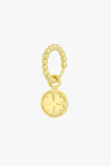 Clover Club Coin Earring in Gold
