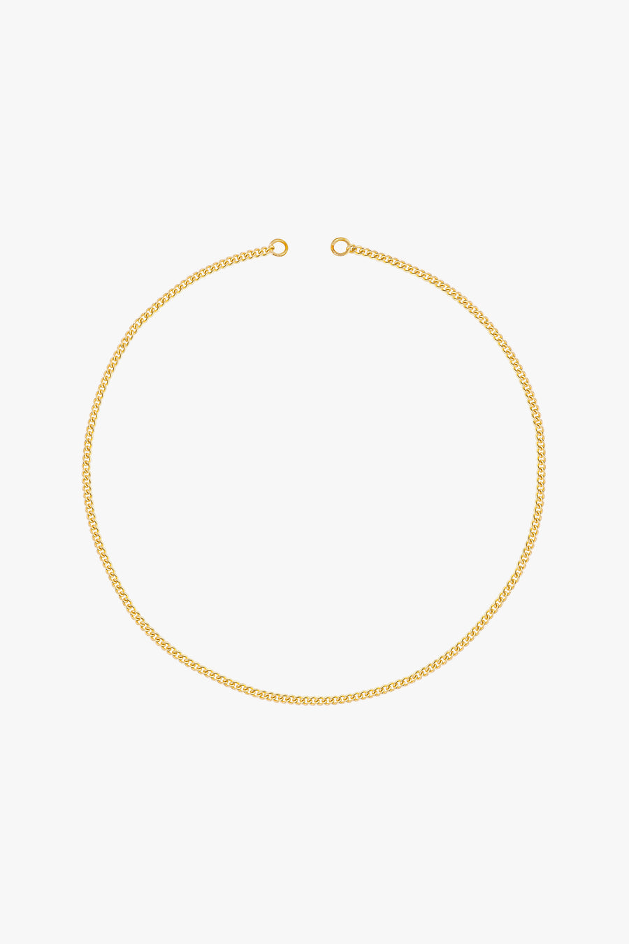 Curb Clasp Chain in Gold