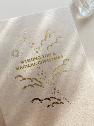MAGICAL CHRISTMAS - CREME - POSTCARD - LIMITED GOLD EDITION