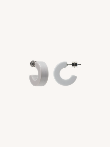 Muse Hoops in Light Grey