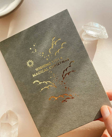 MAGICAL CHRISTMAS - GREEN - POSTCARD - LIMITED GOLD EDITION
