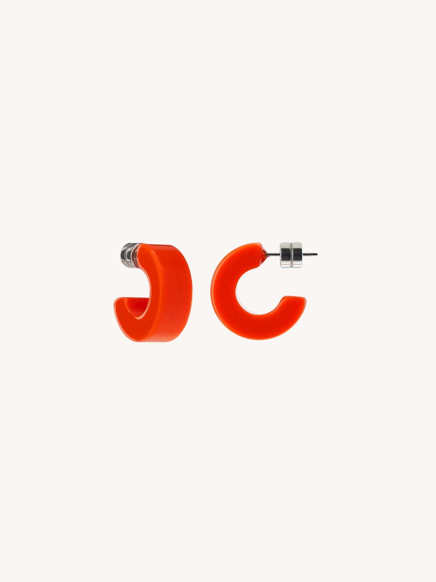 Muse Hoops in Bright Orange