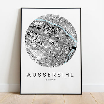 Zürich Aussersihl Map