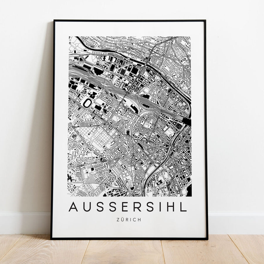 Zürich Aussersihl Map