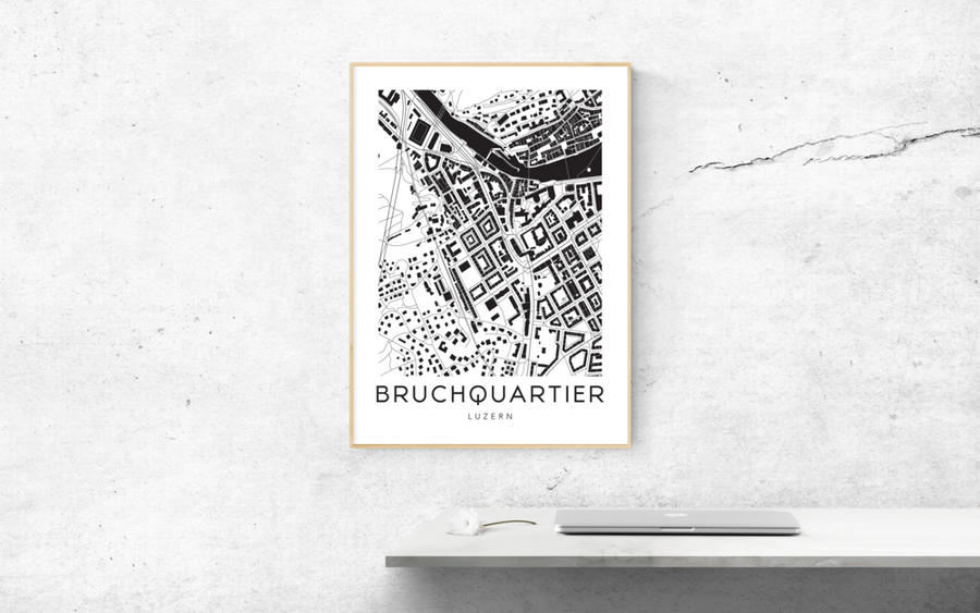 Luzern Bruchquartier Map