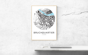 Luzern Bruchquartier Map