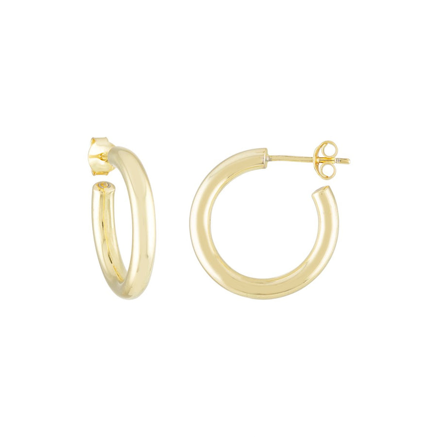 Mini Hoops in 14k Gold