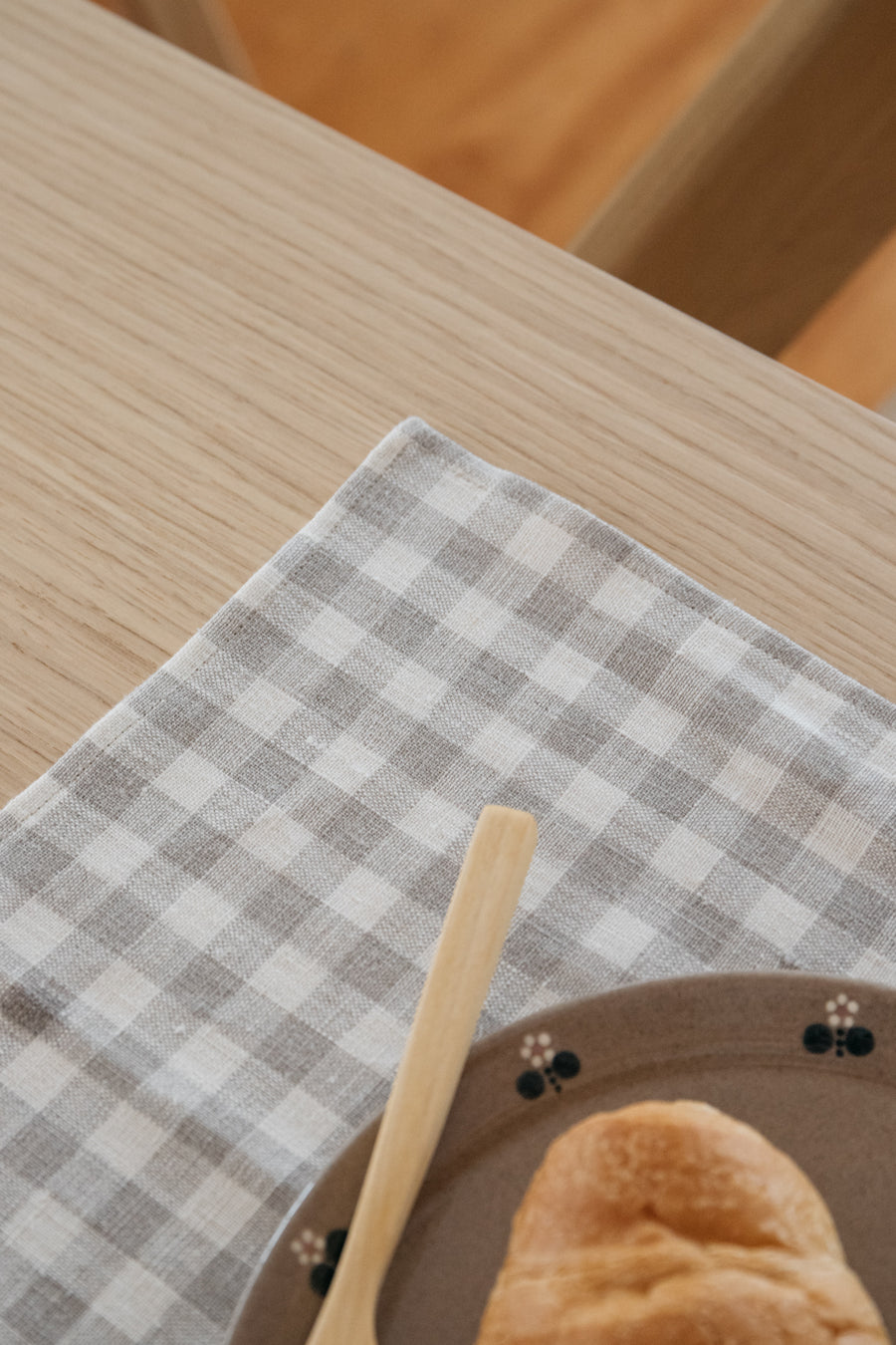 Almond Gingham Placemat Set