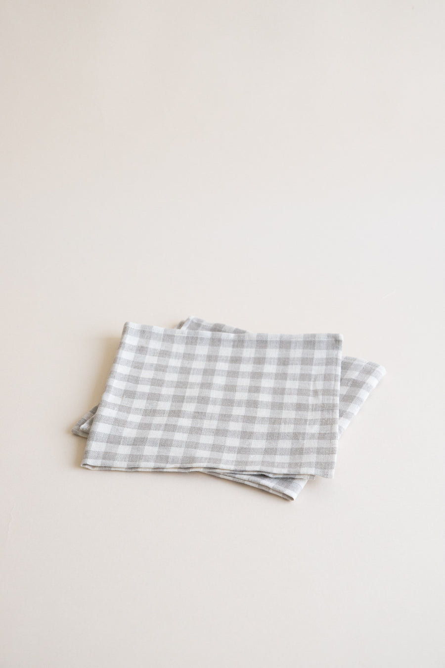 Almond Gingham Napkin Set