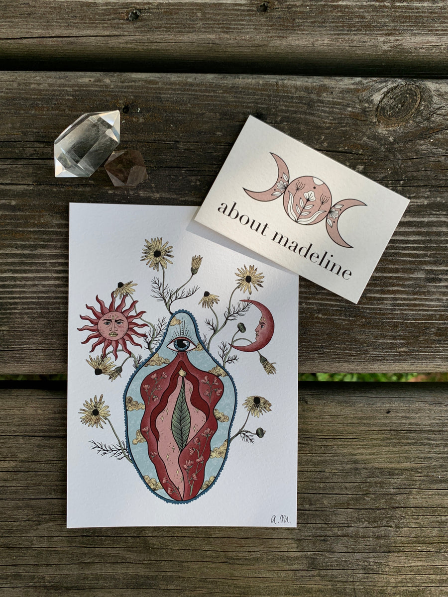 Vagina Postcard