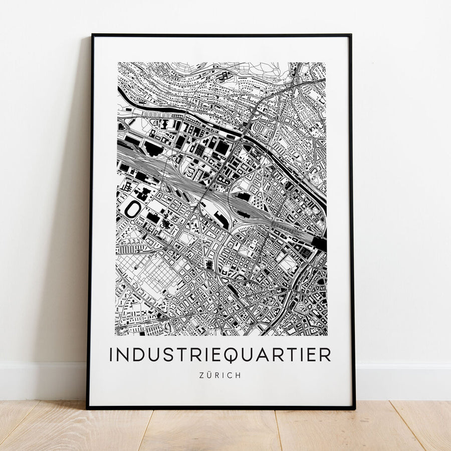 Zürich Industriequartier Map